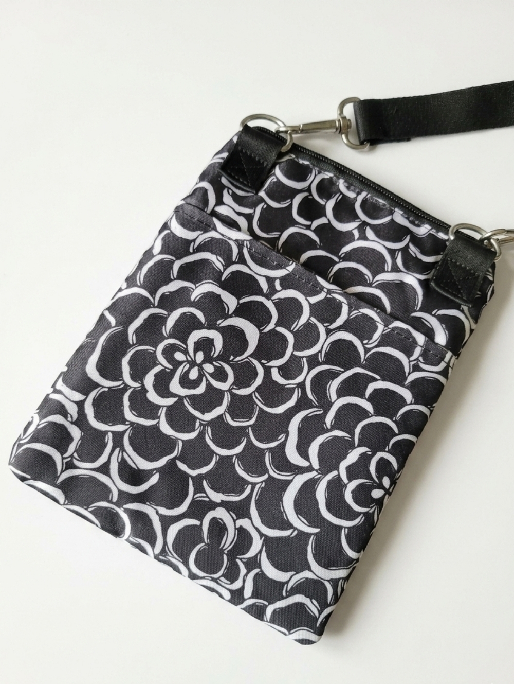 Mixed Bag Designs Floral Black Crossbody